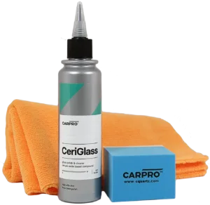 CarPro CeriGlass Polish KIT zestaw do polerowania szyby szkła 150ml