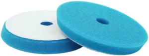 Super Shine EXACT Lazur Cut – niskoprofilowy bardzo twardy pad polerski do maszyn DA