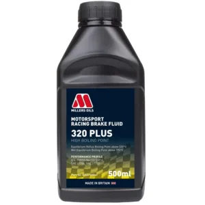 Płyn hamulcowy o podwyższonej temperaturze wrzenia Millers Oils Racing Brake Fluid 320+ 500ml