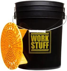 Work Stuff "RINSE" czarne wiadro detailingowe + Separator brudu
