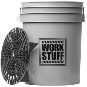 Work Stuff "WHEELS" szare wiadro detailingowe 20L + Separator