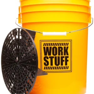 Work Stuff "WASH" żółte wiadro detailingowe + Separator brudu