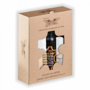 Gliptone - Kompletny zestaw w pudełeczku do czyszczenia i pielęgnacji jasnej i kolorowej tapicerki skórzanej GT15 (150ml) & GT13 (100ml)
