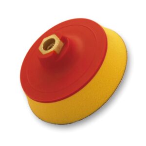 Flexipads talerz tarcza mocująca na rzep M14 soft żółta pianka 75mm (10390)  (1)